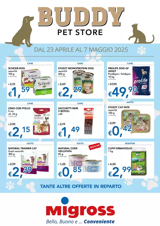 Volantino Migross Superstore a Bozzolo | Buddy ap9 | 23/4/2025 - 7/5/2025
