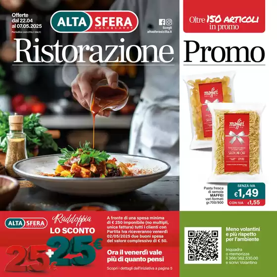 Volantino Altasfera a Ragusa | Ristorazione Promo | 22/4/2025 - 7/5/2025