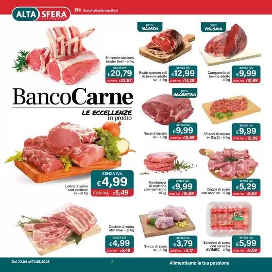 Volantino Altasfera a Ragusa | Ristorazione Promo | 22/4/2025 - 7/5/2025