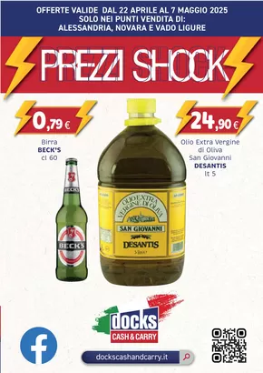 Volantino Docks Market a Alessandria | Prezzi shock | 22/4/2025 - 7/5/2025