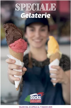 Volantino Docks Market a Alessandria | Speciale gelateria | 22/4/2025 - 7/5/2025