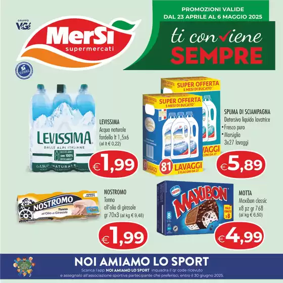 Volantino Mersì a Messina | Ti conviene sempre | 23/4/2025 - 6/5/2025