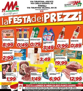 Volantino MA Supermercati a Roma | La festa dei prezzi | 22/4/2025 - 1/5/2025