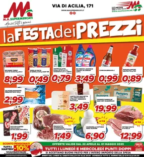 Volantino MA Supermercati a Roma | La festa dei prezzi | 22/4/2025 - 1/5/2025
