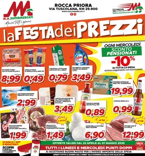 Volantino MA Supermercati a Roma | La festa dei prezzi | 22/4/2025 - 1/5/2025