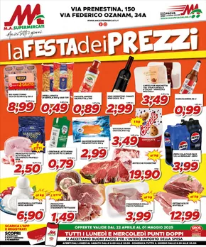 Volantino MA Supermercati a Roma | La festa dei prezzi | 22/4/2025 - 1/5/2025