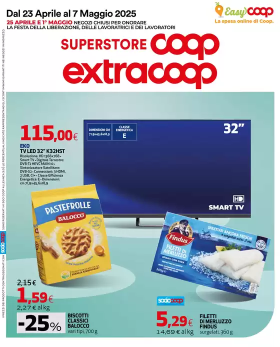 Volantino Extracoop a Ravenna | Dal 23 aprile al 7 maggio 2025 | 23/4/2025 - 7/5/2025