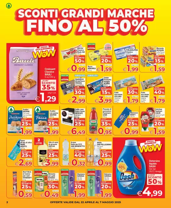 Volantino Eurospar a Santa Giusta | Fino al 50% | 22/4/2025 - 7/5/2025