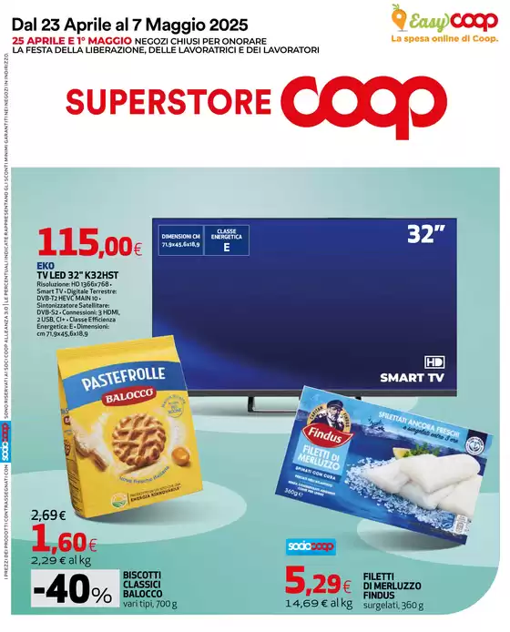 Volantino Superstore Coop a Venezia | Dal 23 aprile al 7 maggio 2025 | 23/4/2025 - 7/5/2025