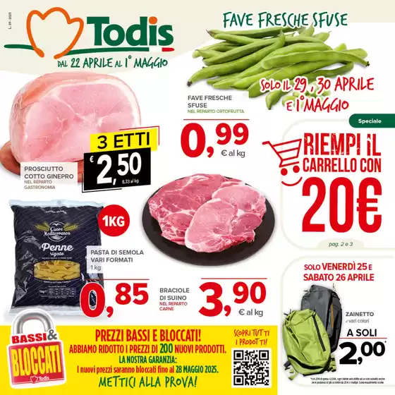 Volantino Todis a Palestrina | Riempi il carrello con 20 euro | 22/4/2025 - 1/5/2025
