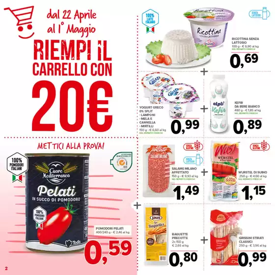 Volantino Todis a Spoleto | Riempi il carrello con 20 euro | 22/4/2025 - 1/5/2025