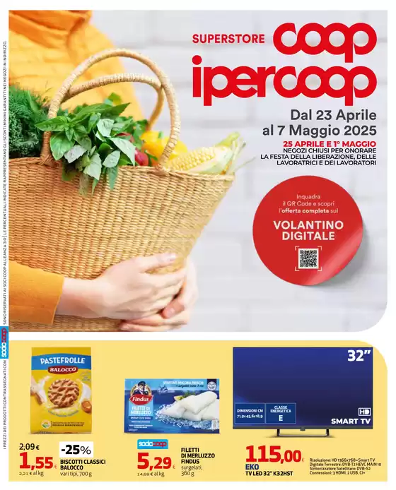 Volantino Superstore Coop a Cervignano del Friuli | Dal 23 aprile al 7 maggio 2025 | 23/4/2025 - 7/5/2025