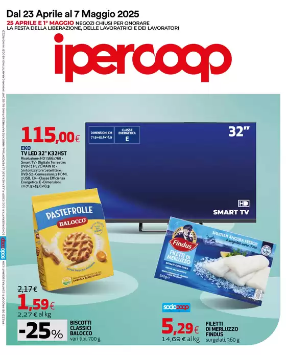 Volantino Ipercoop a Pesaro | Dal 23 aprile al 7 maggio 2025 | 23/4/2025 - 7/5/2025