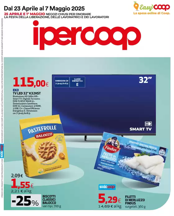 Volantino Ipercoop a Schio | Dal 23 aprile al 7 maggio 2025 | 23/4/2025 - 7/5/2025