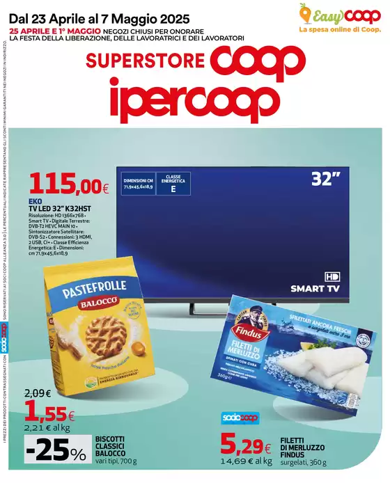 Volantino Ipercoop a Conegliano | Dal 23 aprile al 7 maggio 2025 | 23/4/2025 - 7/5/2025