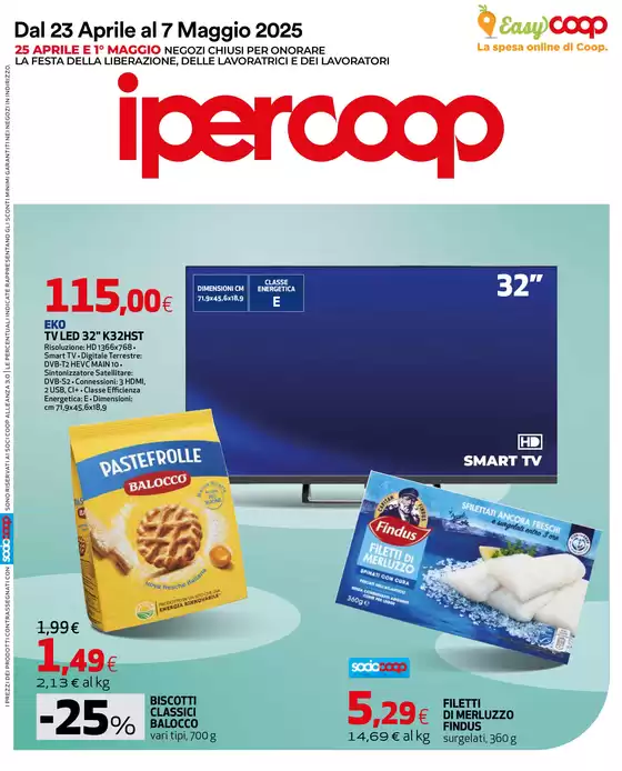 Volantino Ipercoop a Chioggia | Dal 23 aprile al 7 maggio 2025 | 23/4/2025 - 7/5/2025