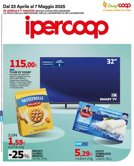 Volantino Ipercoop a Rimini | Dal 23 aprile al 7 maggio 2025 | 23/4/2025 - 7/5/2025