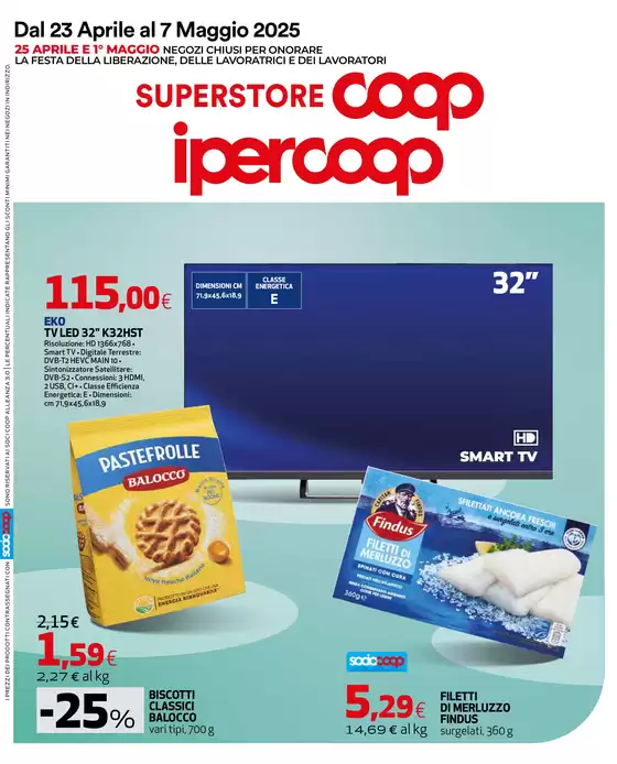 Volantino Ipercoop a Borgo Virgilio | Dal 23 aprile al 7 maggio 2025 | 23/4/2025 - 7/5/2025