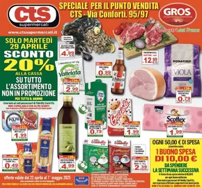 Volantino CTS Supermercati a Riano | Sconto 20% | 22/4/2025 - 1/5/2025
