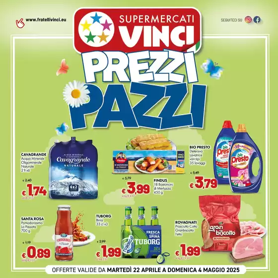 Volantino Supermercati Vinci a Messina | Prezzi Pazzi | 22/4/2025 - 4/5/2025