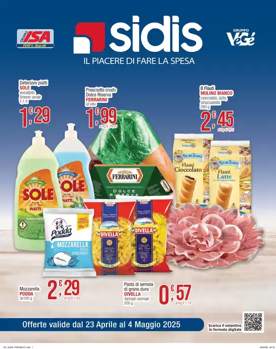 Volantino Sidis a Lotzorai | Il piacere di fare la spesa | 23/4/2025 - 4/5/2025