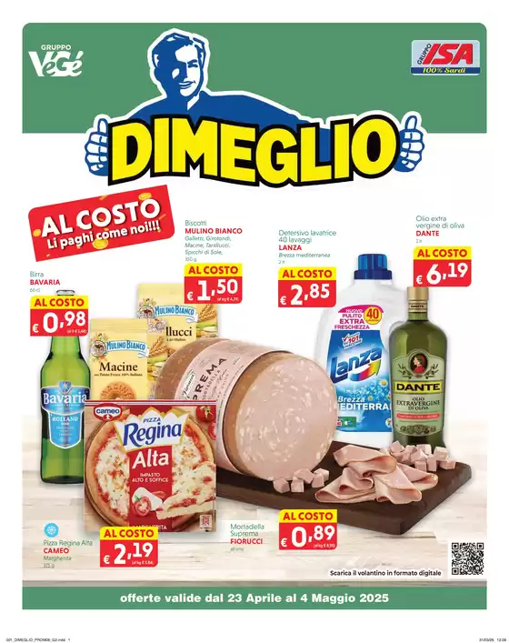 Volantino Dimeglio a Meana Sardo | Al costo li paghi come noi!!! | 23/4/2025 - 4/5/2025