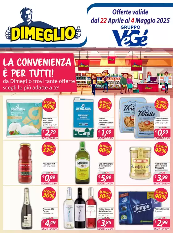 Volantino Dimeglio a Genova | La convenienza e per tutti! | 22/4/2025 - 4/5/2025