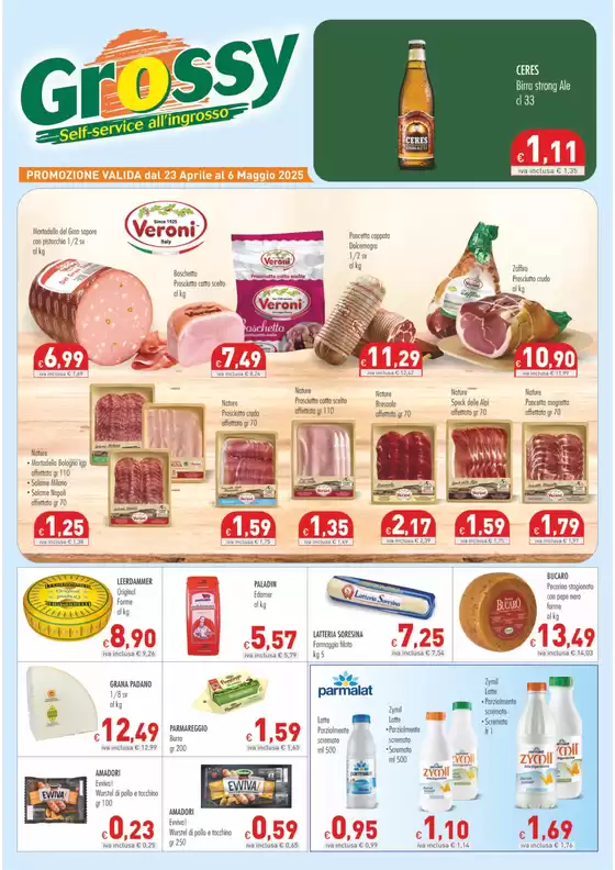 Volantino Grossy a Messina | Self-service all'ingrosso | 23/4/2025 - 6/5/2025