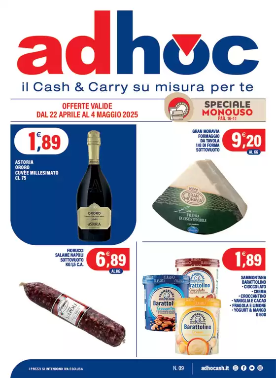 Volantino Adhoc a Orta di Atella | Offerte valide dal 22 aprile al 4 maggio | 22/4/2025 - 4/5/2025