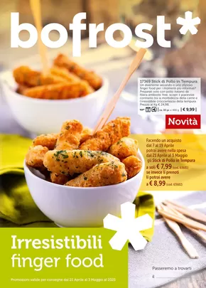 Volantino bofrost * a Milano | Irresistibili finger food | 22/4/2025 - 3/5/2025