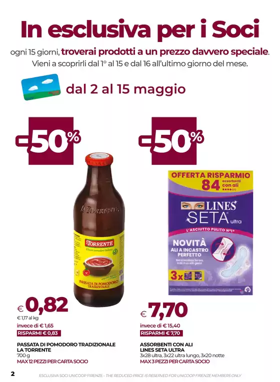 Volantino Coop a Arezzo | DAL 23 APRILE AL 7 MAGGIO 2025 | 23/4/2025 - 7/5/2025