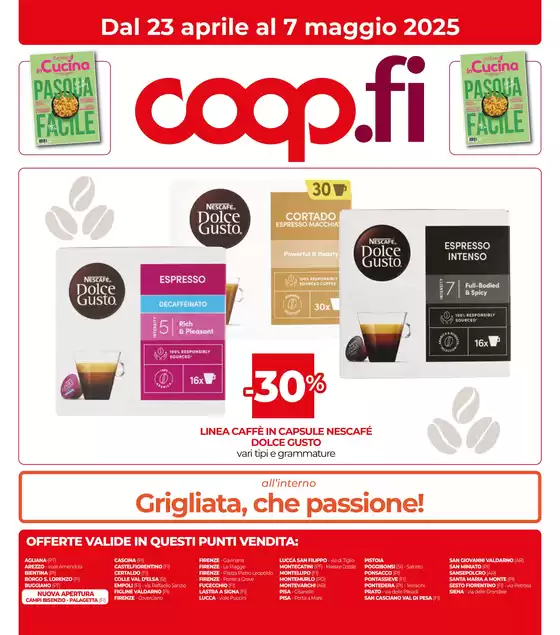 Volantino Coop a Bientina | DAL 23 APRILE AL 7 MAGGIO 2025 | 23/4/2025 - 7/5/2025