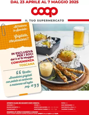 Volantino Coop a Monteroni d'Arbia | DAL 23 APRILE AL 7 MAGGIO 2025 | 23/4/2025 - 7/5/2025