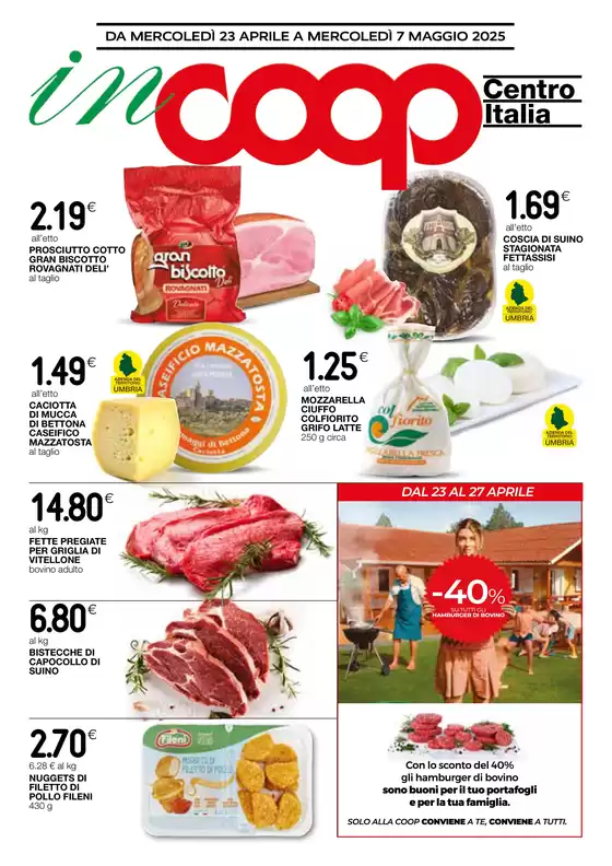 Volantino Coop a Perugia | DA MERCOLEDÌ 23 APRILE A MERCOLEDÌ 7 MAGGIO 2025 | 23/4/2025 - 7/5/2025