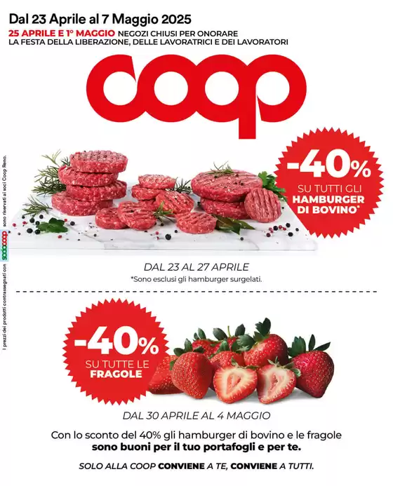 Volantino Coop a Alto Reno Terme | Dal 23 aprile al 7 maggio 2025 | 23/4/2025 - 7/5/2025