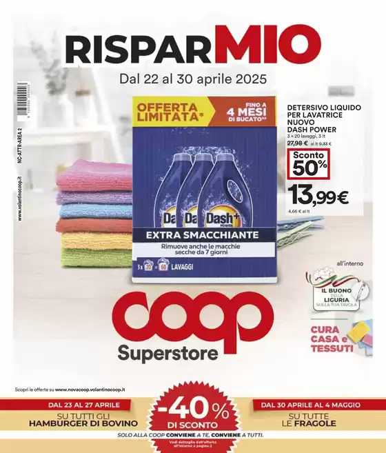 Volantino Coop a Torino | RISPARMIO | 22/4/2025 - 30/4/2025
