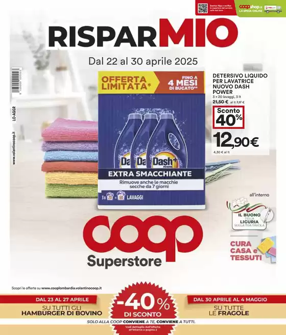 Volantino Coop a Opera | RISPARMIO | 22/4/2025 - 30/4/2025