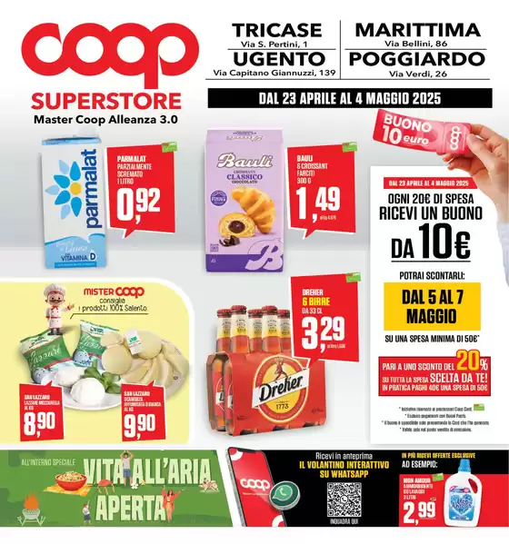 Volantino Coop a Poggiardo | Offerte dal 23 aprile al 4 maggio 2025 | 23/4/2025 - 4/5/2025
