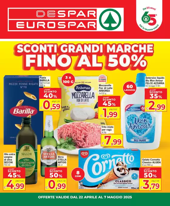 Volantino Despar a Arzachena | Fino al 50% | 22/4/2025 - 7/5/2025