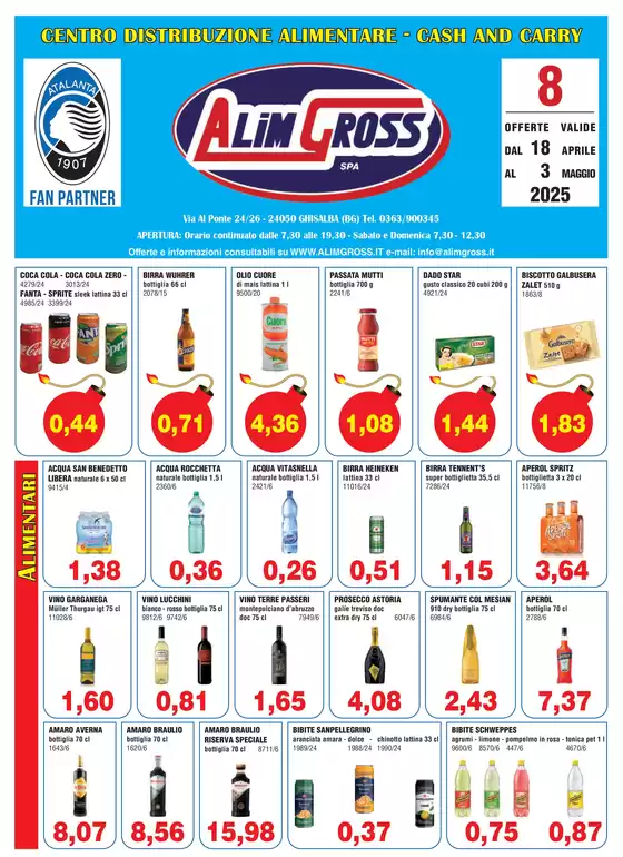 Volantino Alimgross | Offerte valide dal 18 aprile al 3 maggio  | 18/4/2025 - 3/5/2025