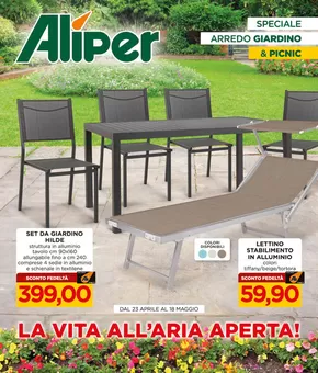 Volantino Alì e Alìper a Maser | Speciale arredo giardino e picnic | 23/4/2025 - 18/5/2025