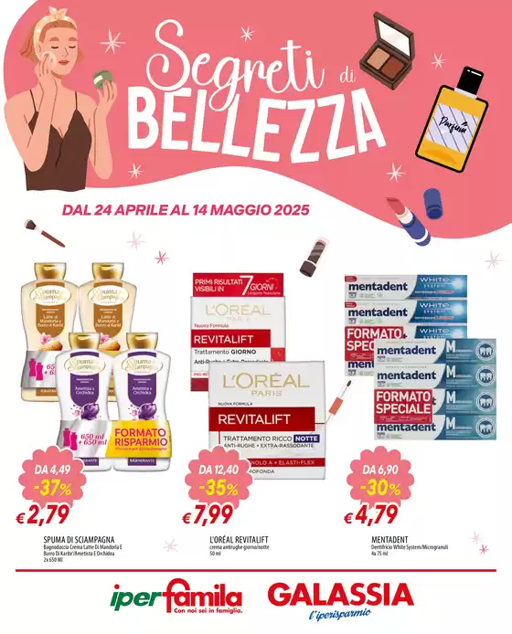 Volantino Galassia a San Giovanni Lupatoto | SEGRETI DI BELLEZZA | 24/4/2025 - 14/5/2025