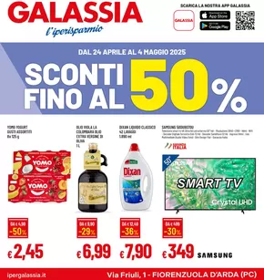 Volantino Galassia a Fiorenzuola d'Arda | SCONTI FINO AL 50% | 24/4/2025 - 4/5/2025