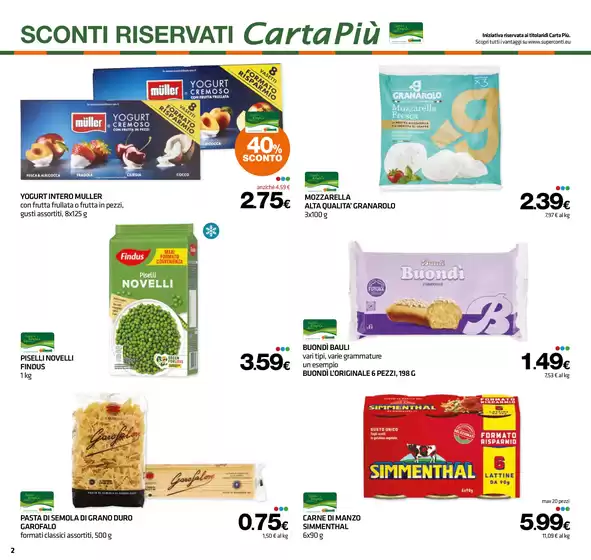Volantino Superconti a Camerino | La certezza del risparmio | 23/4/2025 - 7/5/2025
