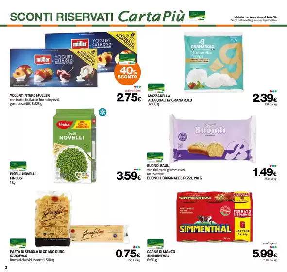Volantino Superconti a Valmontone | La certezza del risparmio | 23/4/2025 - 7/5/2025