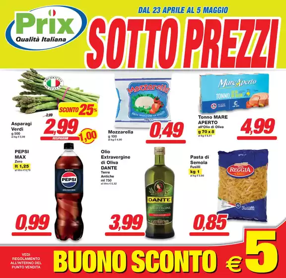 Volantino Prix a Treviolo | Sotto prezzi | 23/4/2025 - 5/5/2025