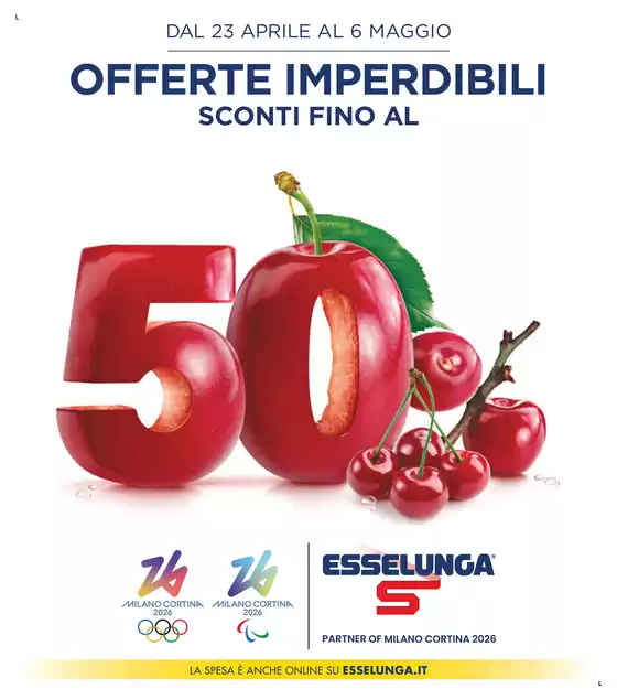 Volantino Esselunga a Roma | Sconti fino al 50% | 23/4/2025 - 6/5/2025