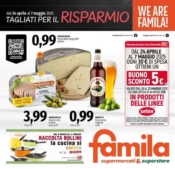 Volantino Famila a Oderzo | Tagliati per il risparmio  | 24/4/2025 - 7/5/2025