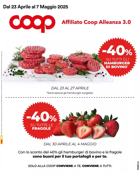Volantino Coop a Jesi | Conviene a te. Conviene a tutti! | 23/4/2025 - 7/5/2025