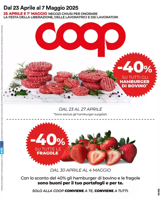 Volantino Coop a Oderzo | Conviene a te. Conviene a tutti! | 23/4/2025 - 7/5/2025